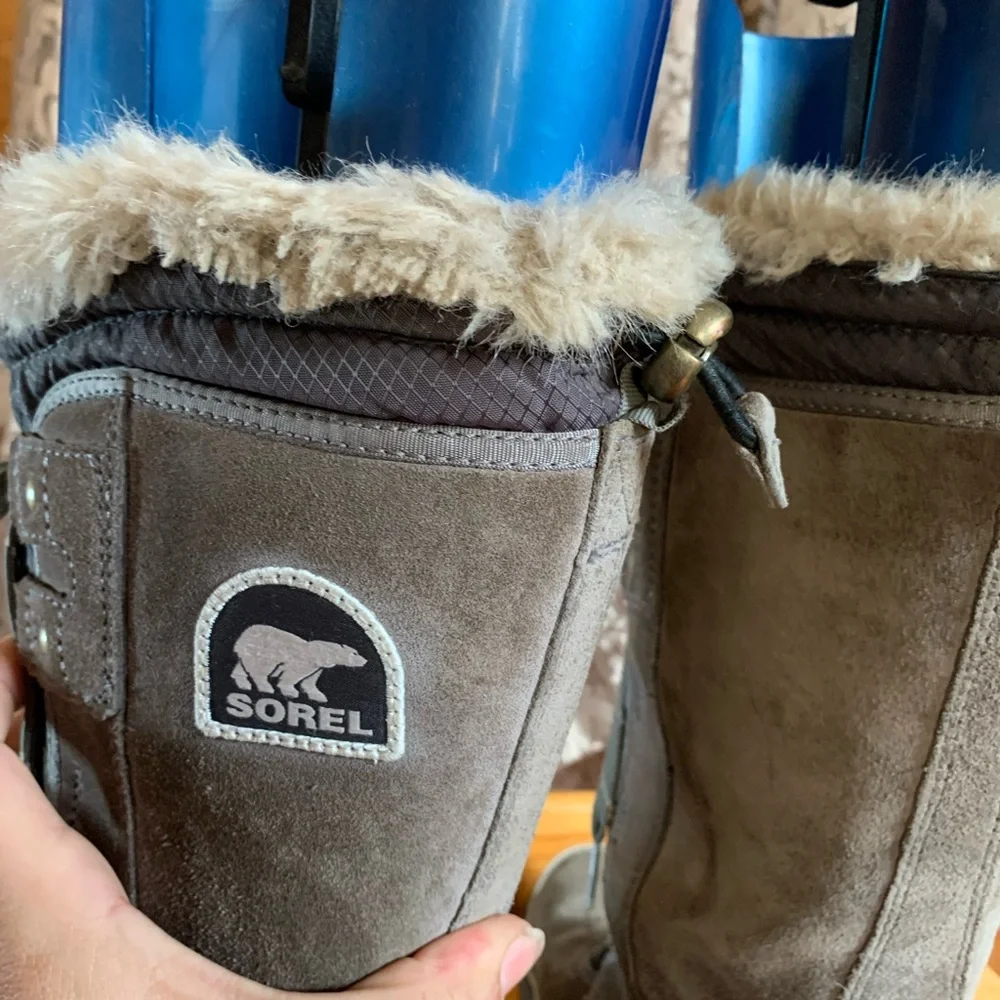 Sorel Women's Tivoli III High winter boots Quarry/Cloud Grey Size 8 Waterproof - Picture 7 of 10